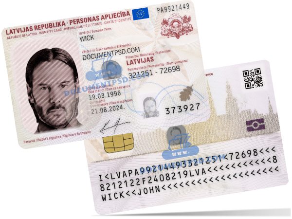 Latavia ID Card New PSD Template