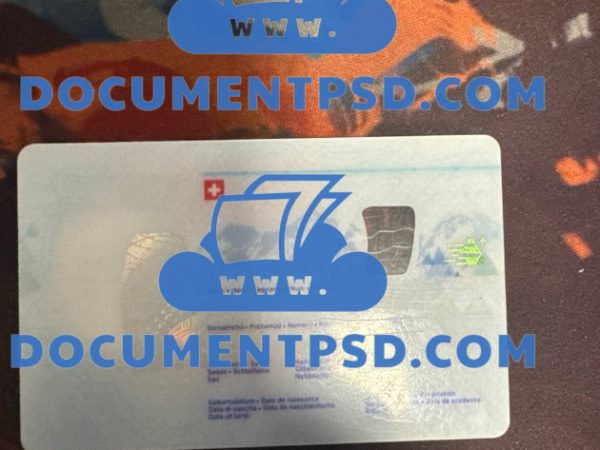 Switzerland Physical ID CARD DM TELEGRAM FOR ORDER