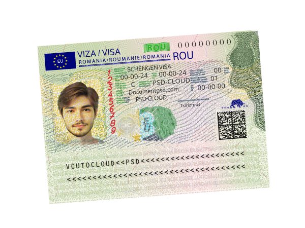 Romania Visa PSD Template