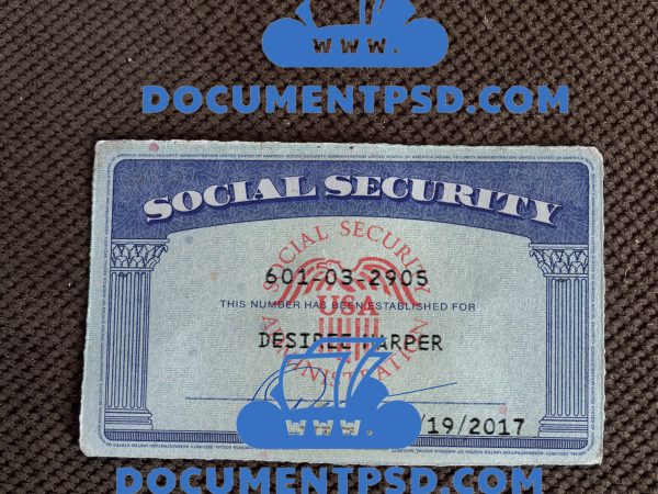 Mockup SSN USA PSD Template