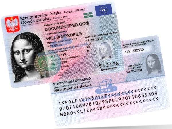 Poland ID NEW 2021 PSD Template