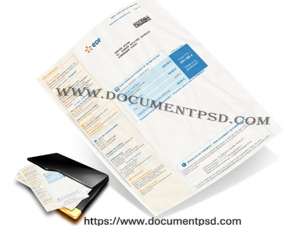 EDF (Électricité de France) PSD Template