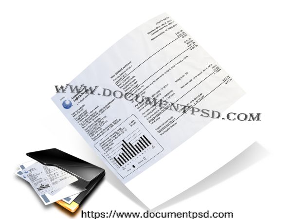 Connecticut Light&Power United States  Bill Template