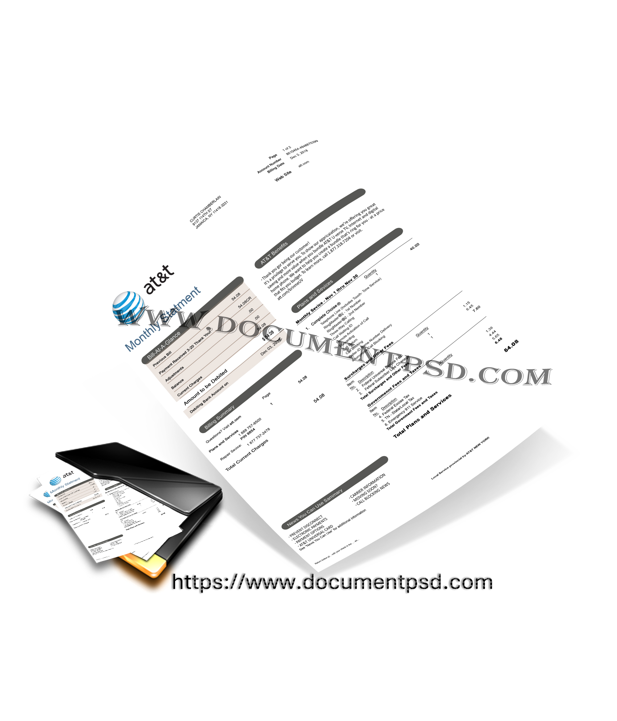 AT&T (AT&T Inc.) PSD Template