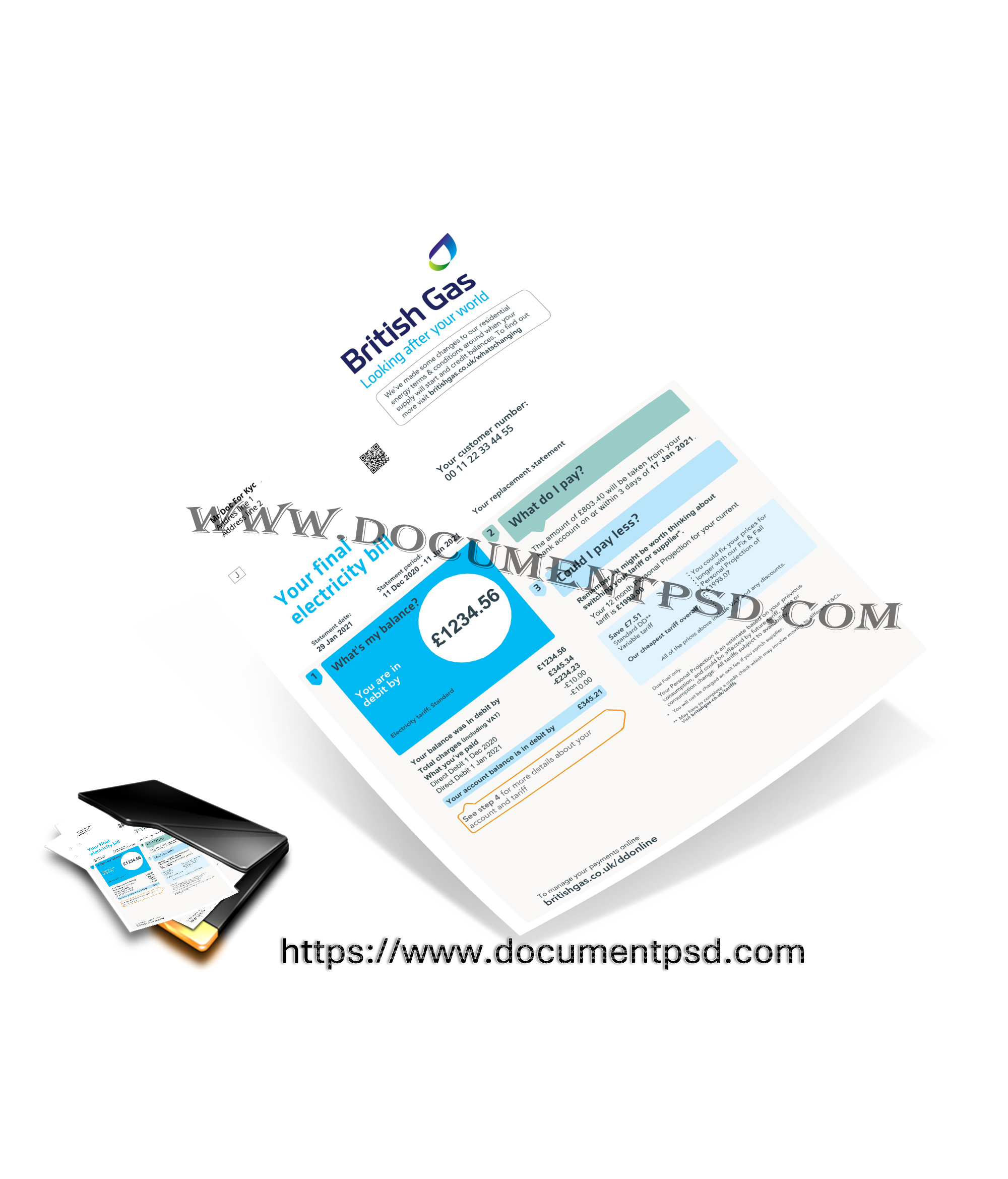 British Gas BILL United Kingdom