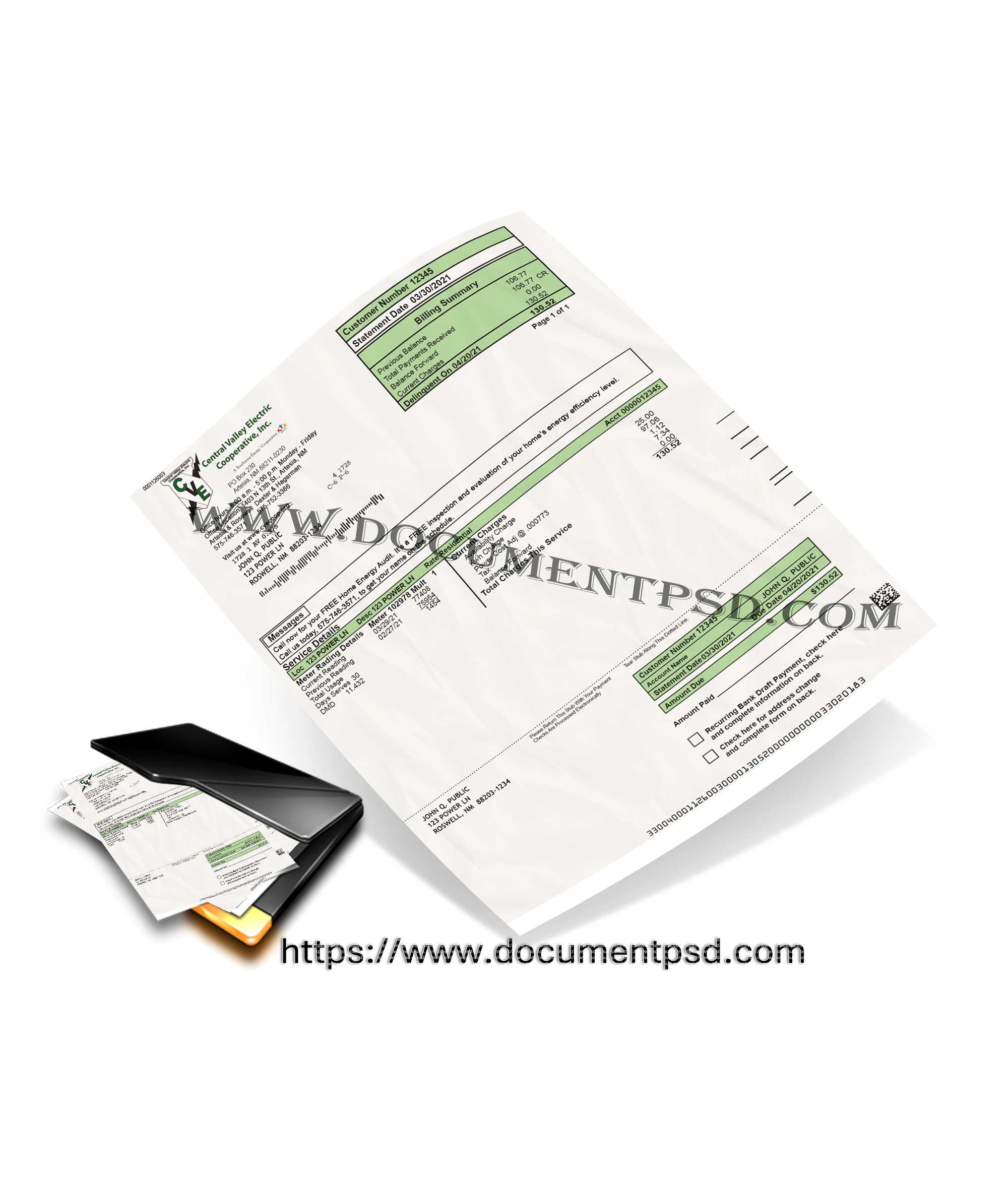 Central Valley Electric Cooperative, Inc. Statement. New Mexico PSD Template